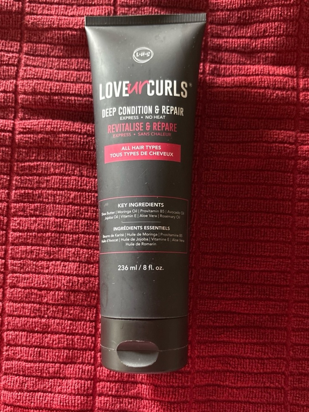Love Your Curls Deep Condition & Repair Conditioner — Pink and Black